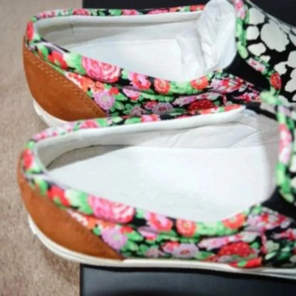 Coach C103 Floral Animal Print Skater Slip On